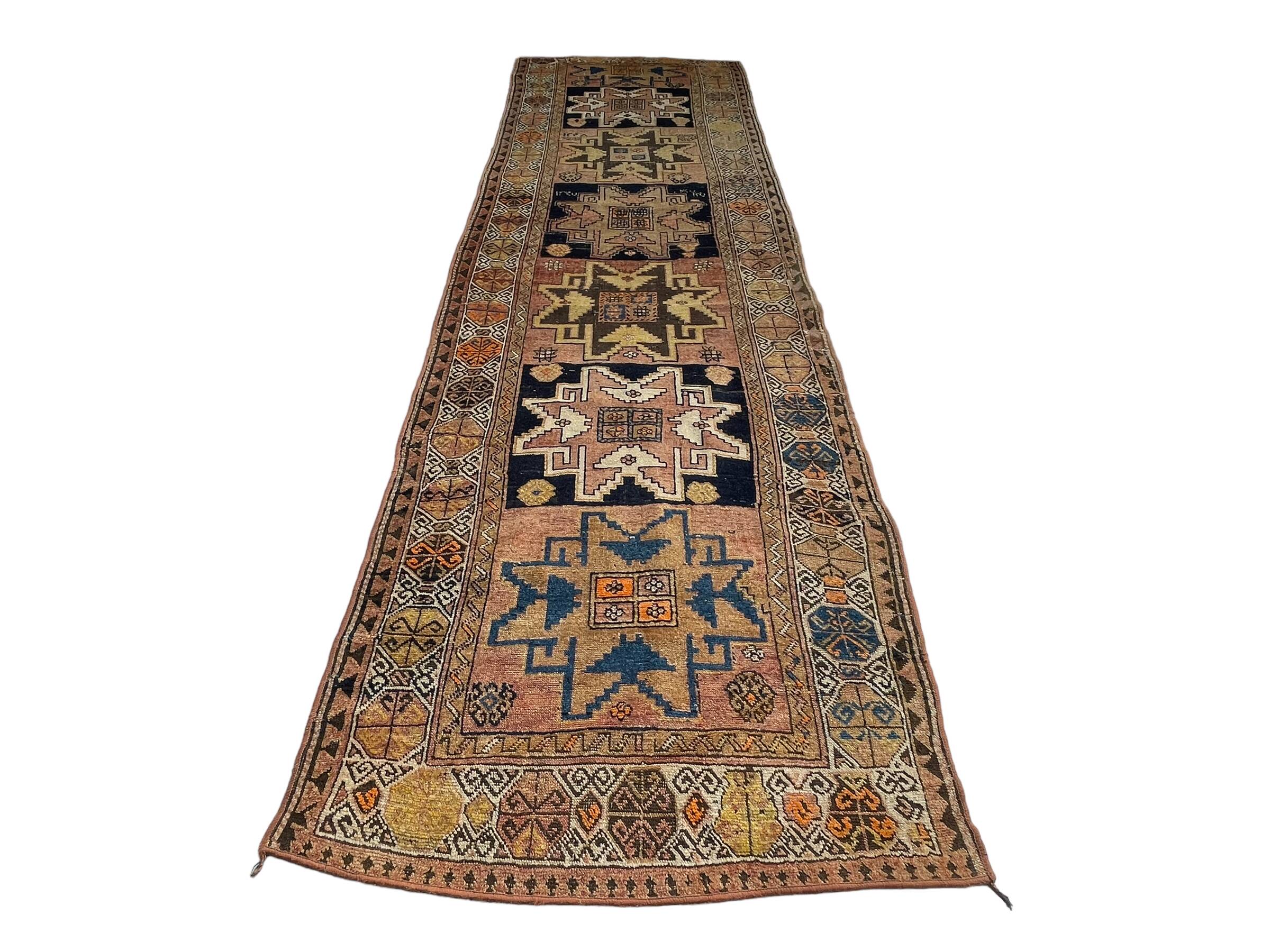 Antique Turkish Rug Runner ,  326 x 96 cm