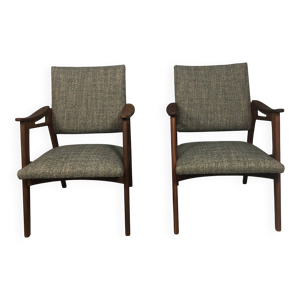 fauteuils en teck vintage