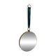 Vintage 1960s witch's eye mirror, turquoise velvet, sunburst effect - 24 x 54 cm