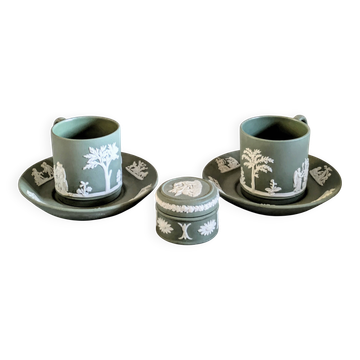 Wedgwood coffee cup pair
