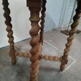 Table d' appoint en laiton pieds tournés