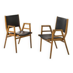 Paire de fauteuils des