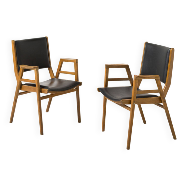 Paire de fauteuils des années 50 par Frantisek Jirak, Tchécoslovaquie, années 1960.