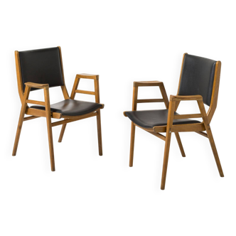 Pair of mid-century armchairs by Frantisek Jirak, Czechoslovakia, 1960s