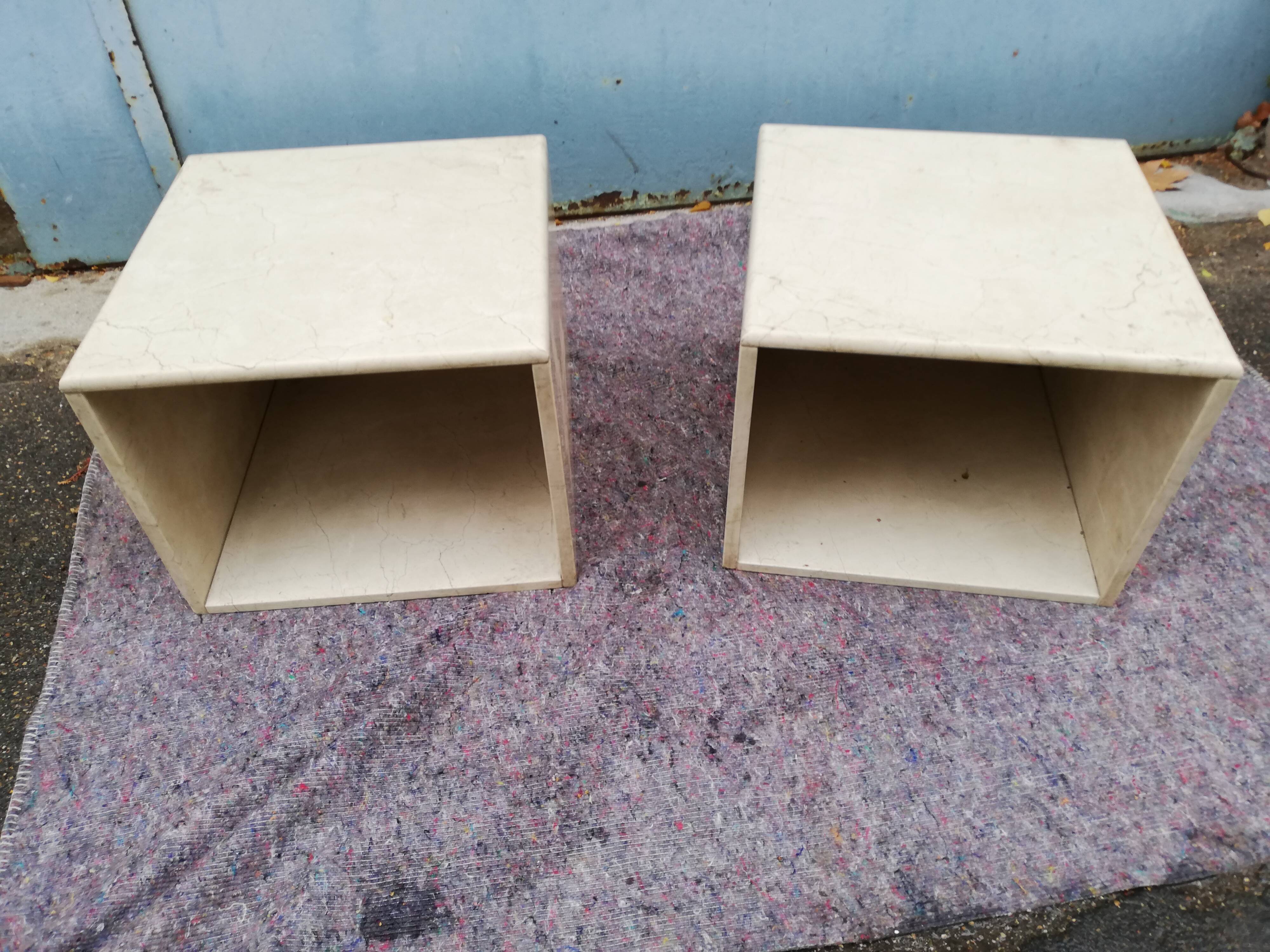 White marble coffee table