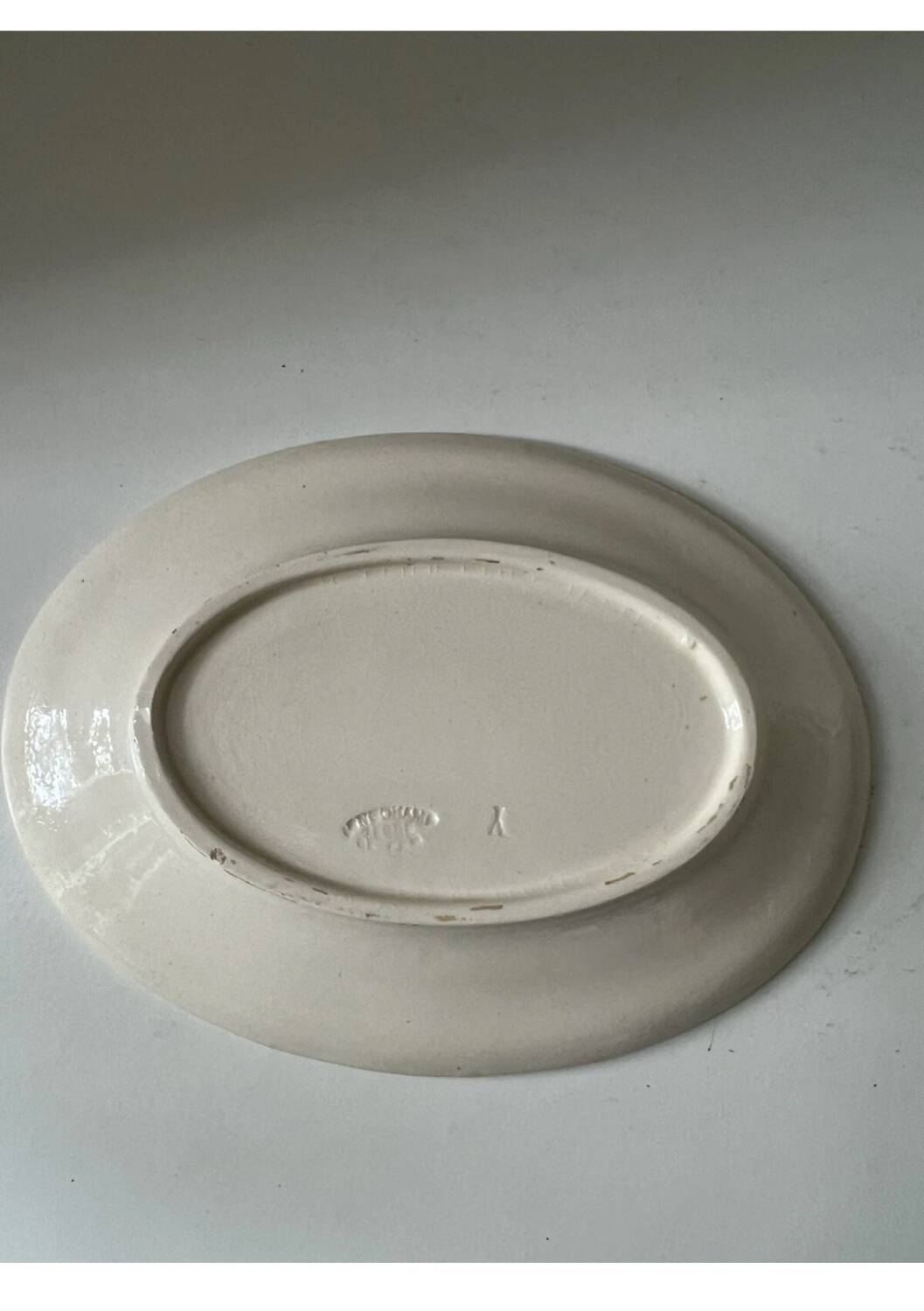 Beautiful Longchamp Terre de Fer dish with pink floral cornflower design