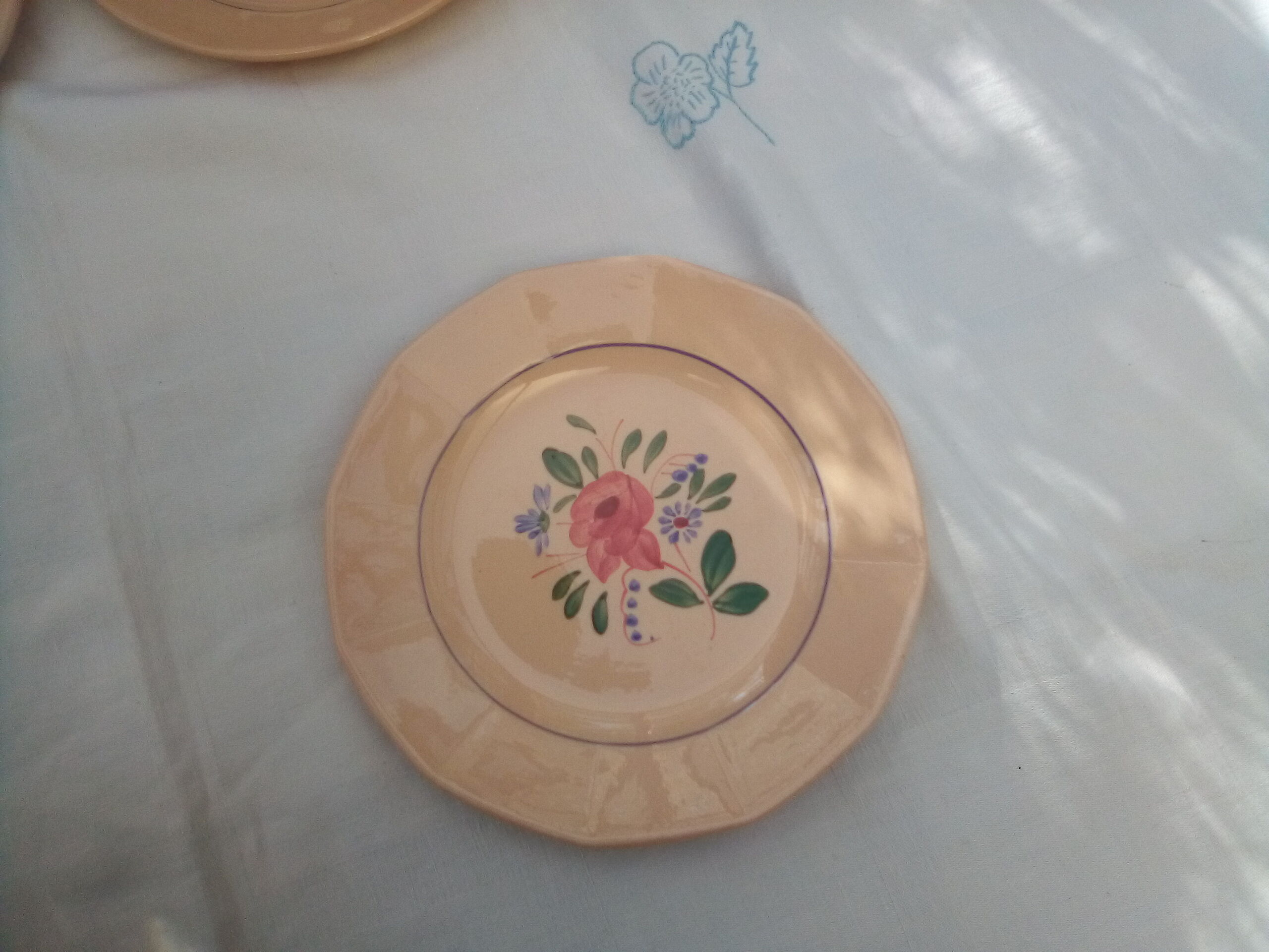 6 assiettes à dessert Digoin