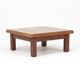 Vintage Rustic Brutalist Mid-Century Coffee Table from Oak