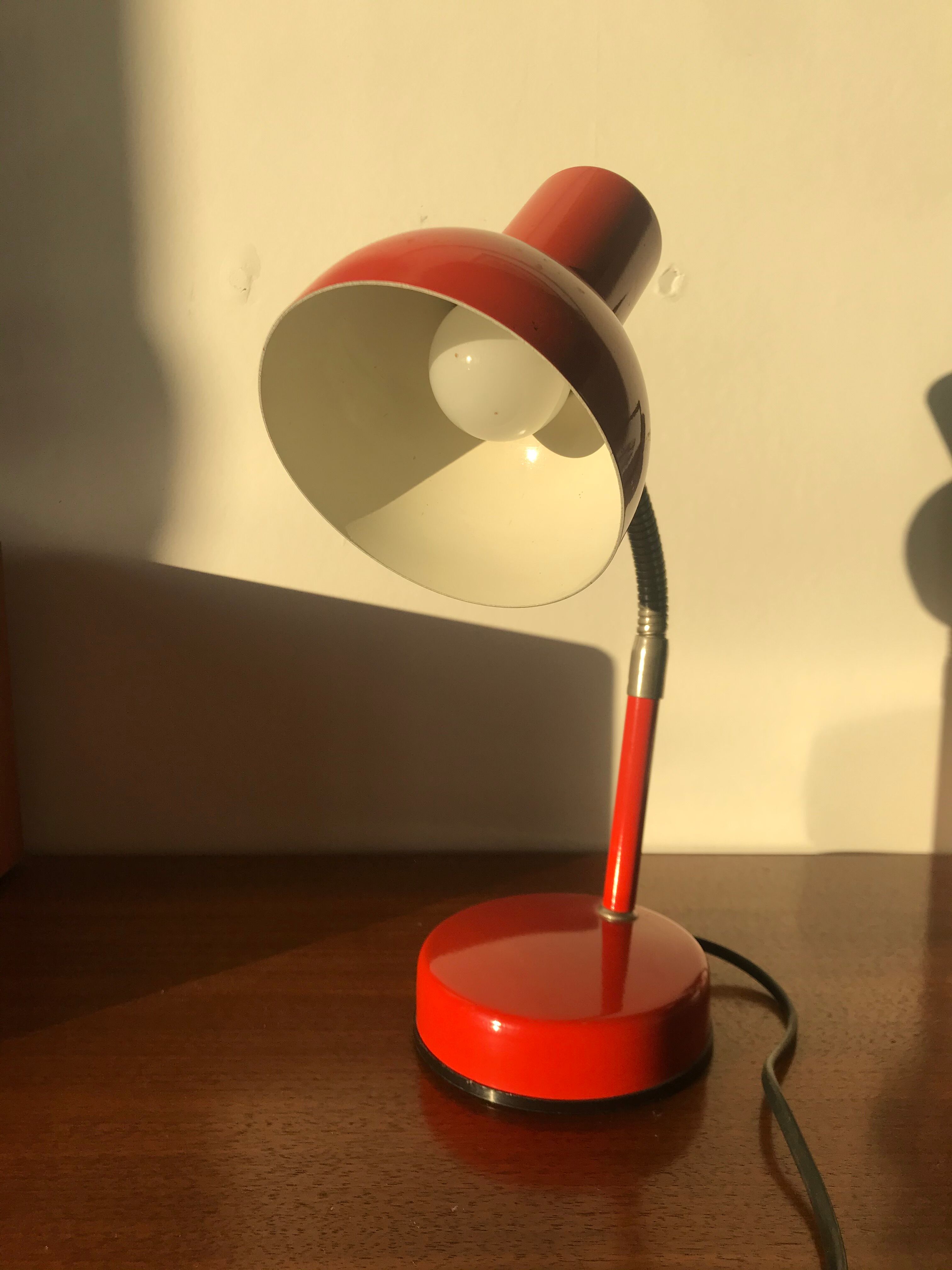 Vintage orange orange articulated desk lamp