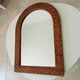 Vintage woven rattan mirror 60*43cm 60s/70s
