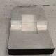Coffee table "Space Age", wood, aluminum veneer, France, circa 1970