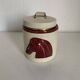 Vintage cigarette holder 1950 Longchamp horse leather - 11 x 10 cm