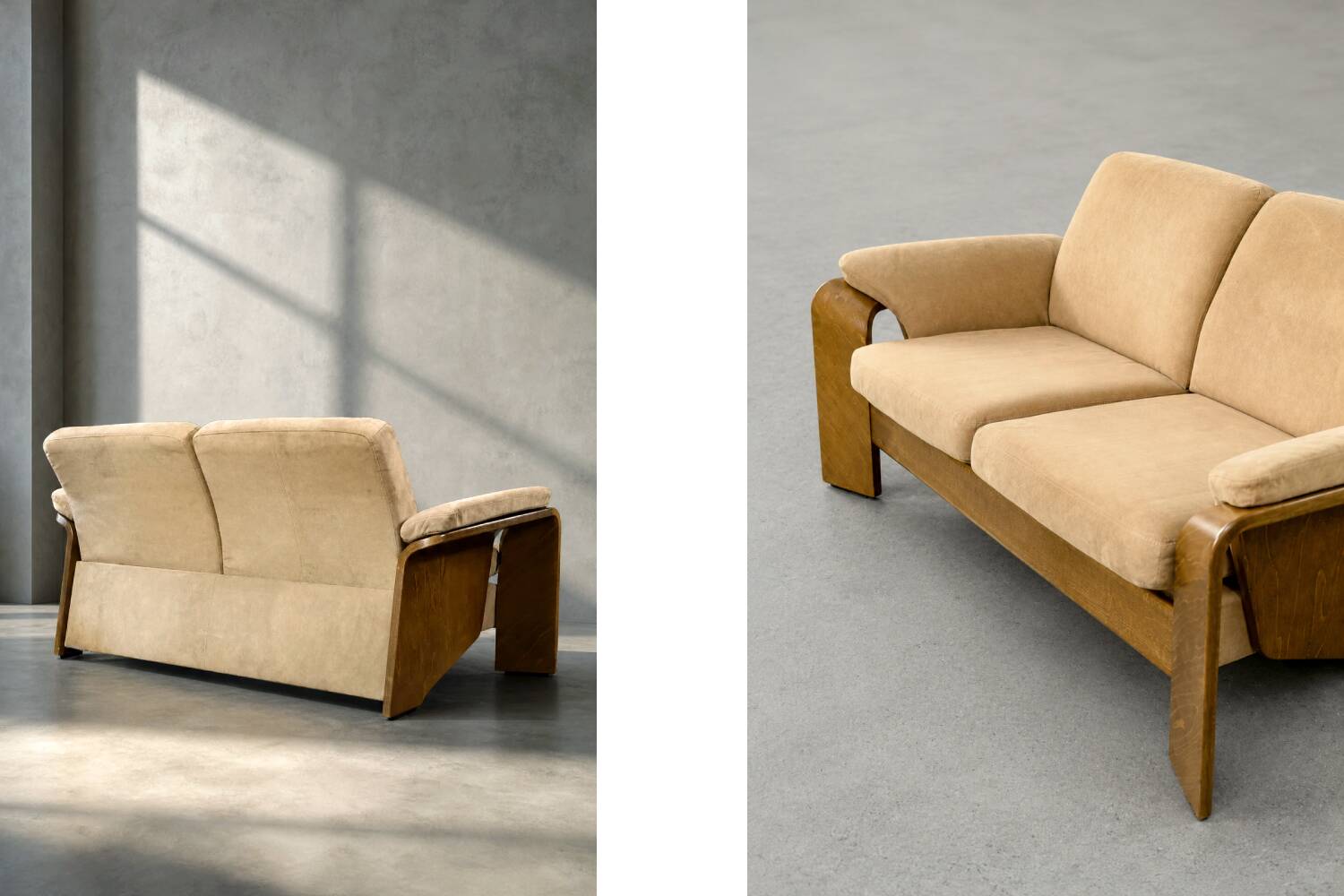 Canapé 2 places Pegasus Ekornes, Norvège années 50