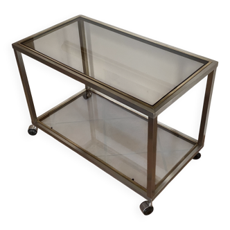 Coffee table, Roche Bobois console. 1970. 86x46.