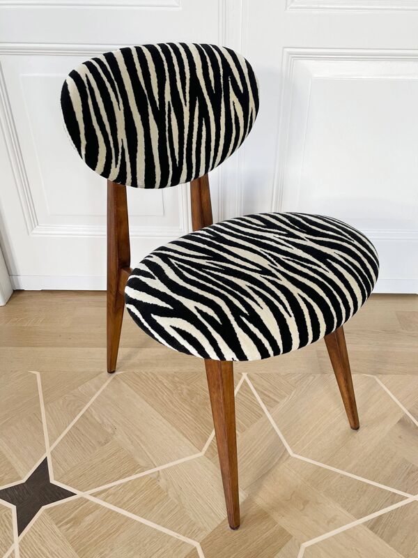 Chaise vintage Zebra type 200/128 par Juliusz Kedziorek, Europe, 1960s