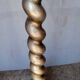 Lampadaire bois sculpté argenté epoque 1940