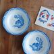 Lot de 2 assiettes creuses Sarreguemines, André