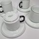 Ensemble de quatre tasses à café en porcelaine Friesland Germany de style Art Déco