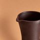 Brown stoneware jug, vintage wabi-sabi style