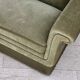 1970s, Danish 3-seater sofa, green furniture velour, beech wood.