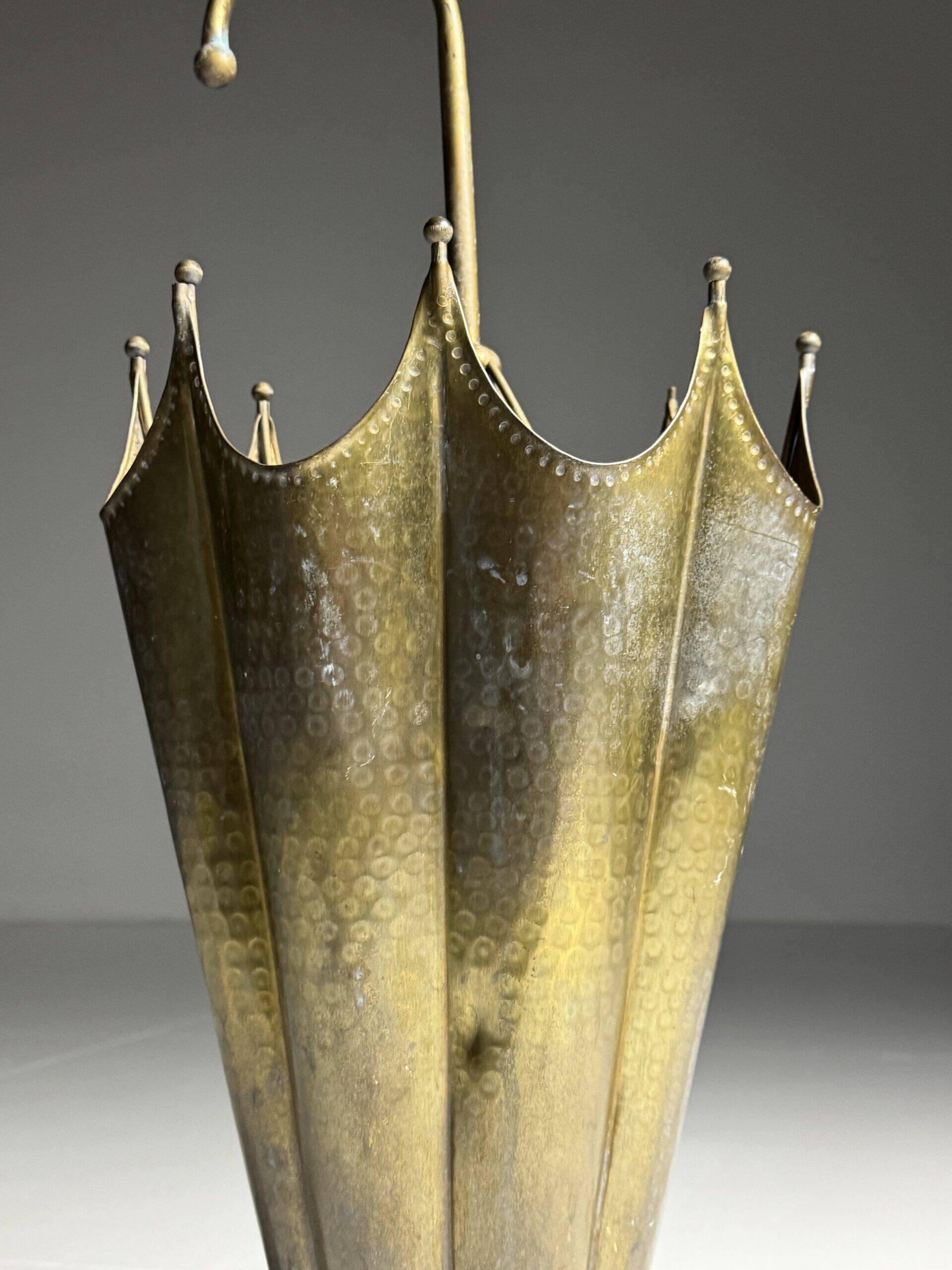 Vintage copper umbrella stand