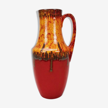 Scheurich ceramic vase with polychrome decoration