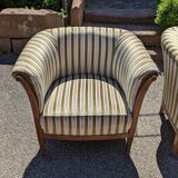 Sofa + 2 armchairs basket