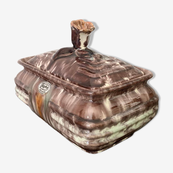 Art deco style lidded ceramic box Jasba