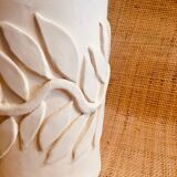 Artisanal raw ceramic vase