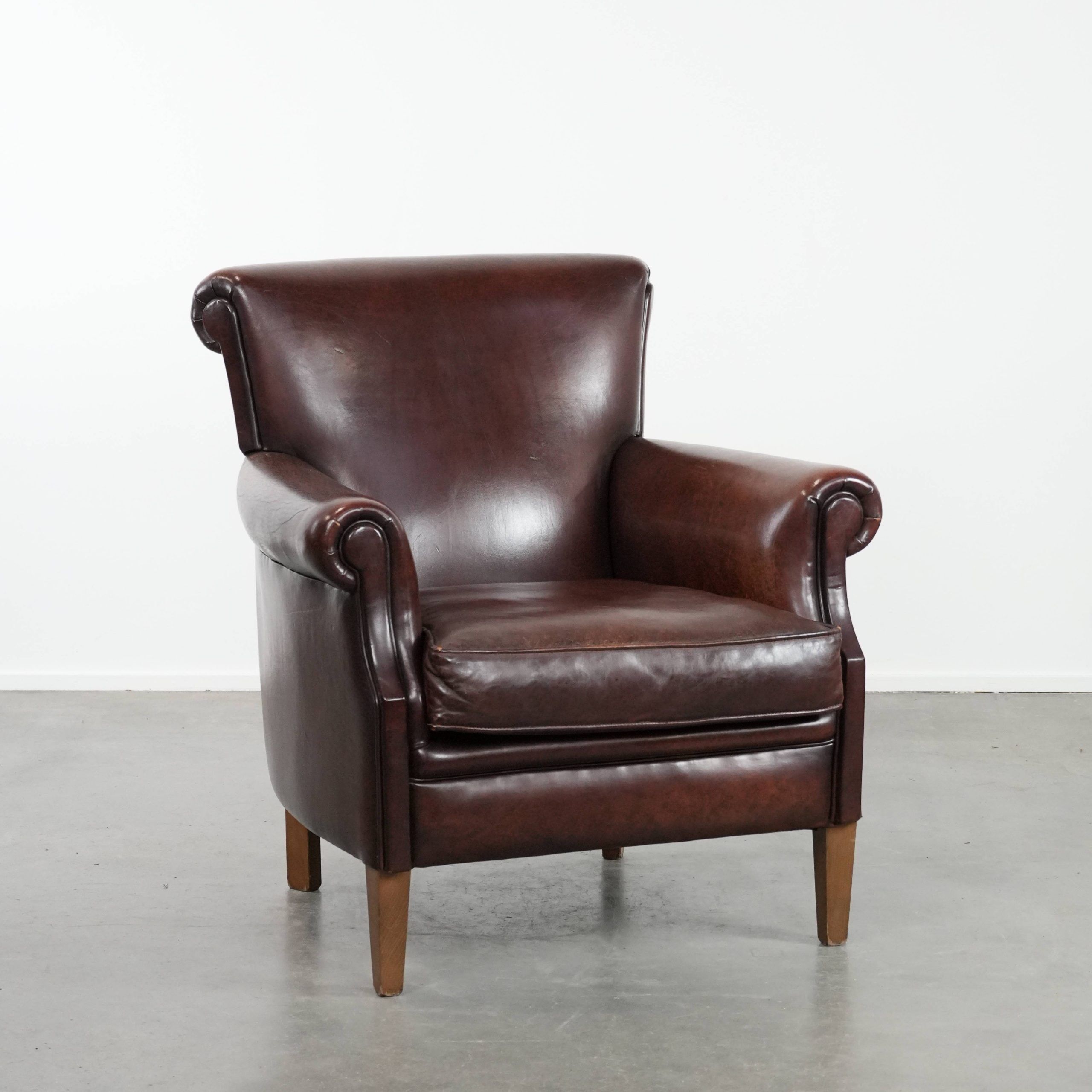 Luxury Sheep Leather Armchair with a Timeless Look