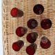 9 Luminarc red liquor glasses