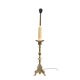 Antique large brass candlestick lamp base