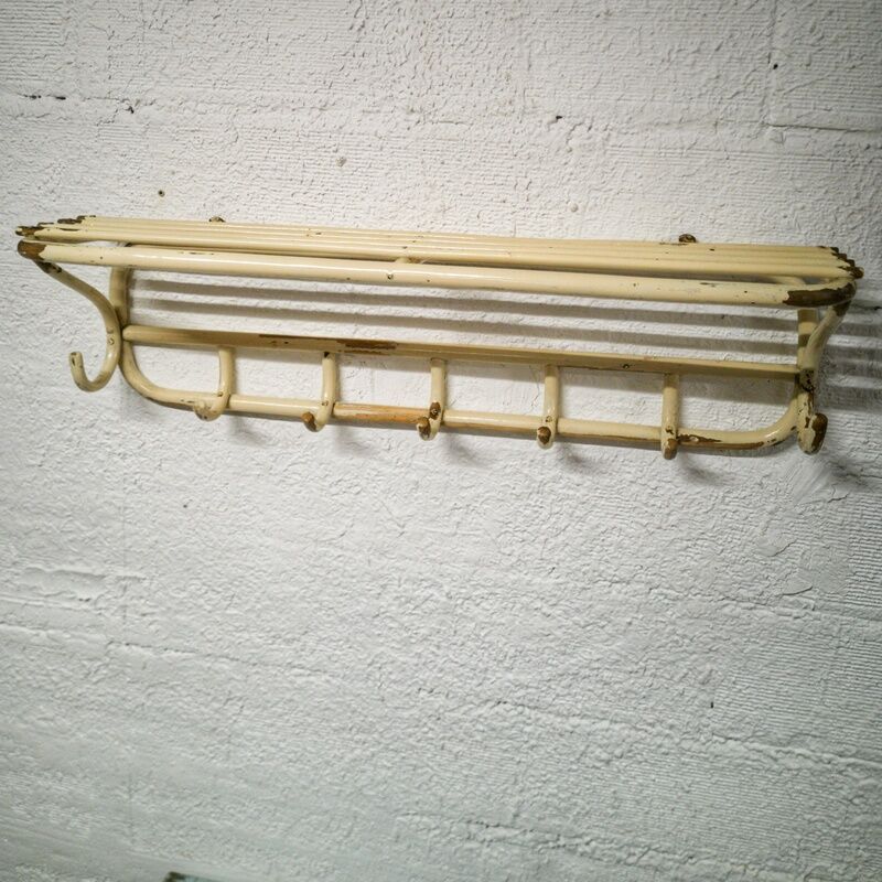 Porte-chapeaux et porte-manteau en bois courbé