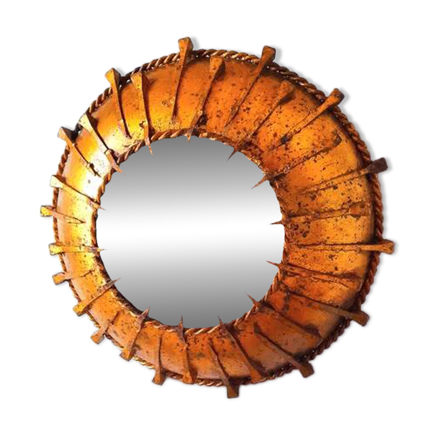 Brutalist sun wall light 1960