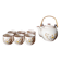 Asian tea service with flowers 1970