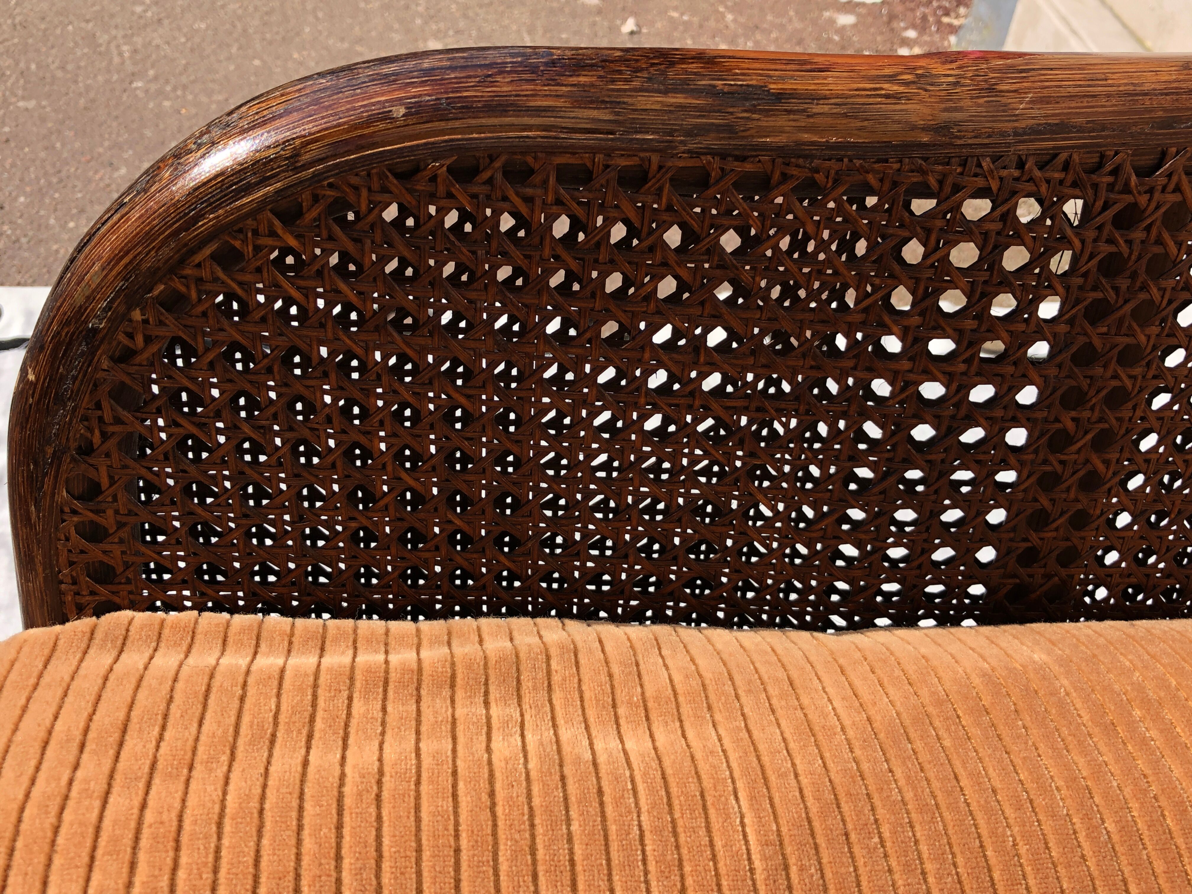 Rattan armchair and cane kok