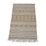 Tapis kilim descente de lit traditionnel fait main 97x64cm