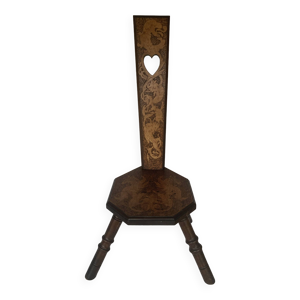 chaise tripode en bois