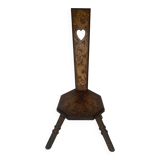 Chaise tripode en bois