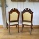 Louis-Philippe chairs carved in mahogany