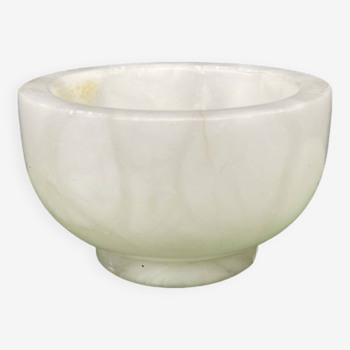 Small thick alabaster bowl