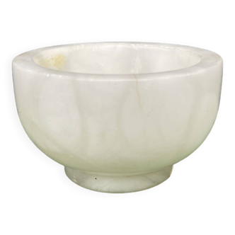 Small thick alabaster bowl