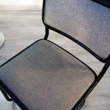 Cesca B32 chair, black and heather gray, Italian edition
