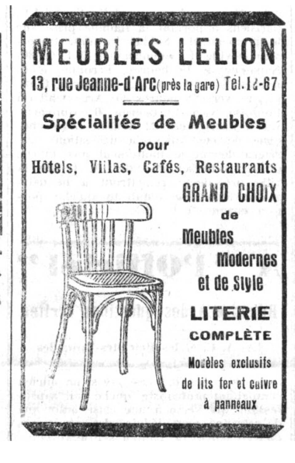 Red and white Tolix chair