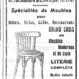 Red and white Tolix chair