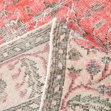 7x9 Turkish Soft Red Bordered Rug, 220x272 Cm