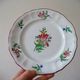 Kg luneville "réverbère" 8 dessert plates earthenware hand-painted flowers ø20.5cm