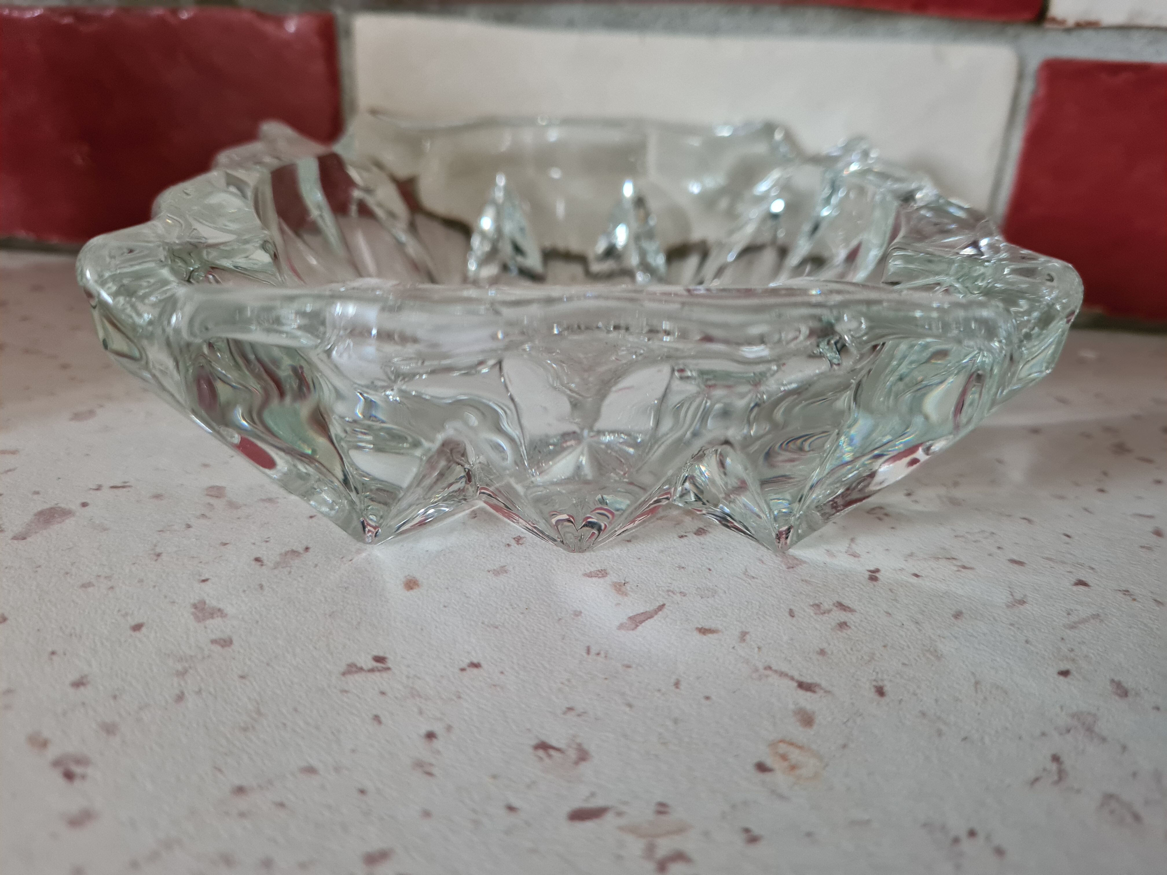 Vintage glass ashtray