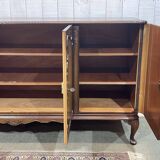 1950s English Chippendale Walnut Sideboard
