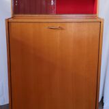 Fold bed in a 60's cabinet